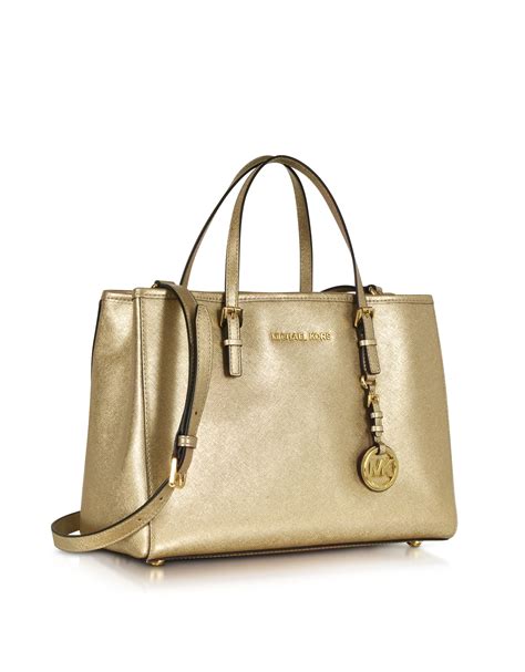 michael kors jet set gold trim|Jet Set Travel Extra.